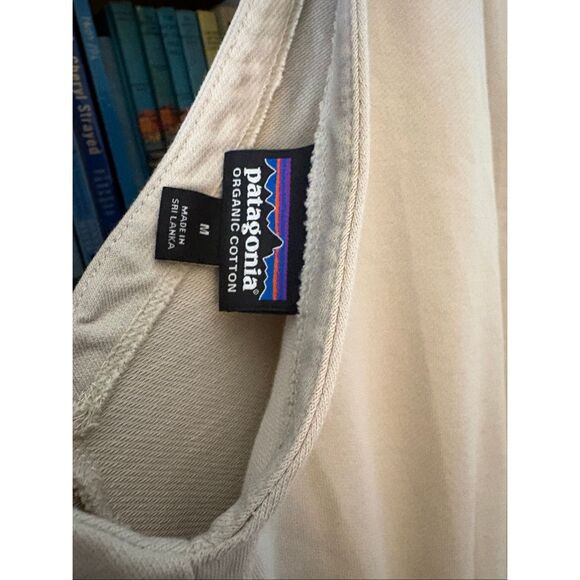Patagonia Women’s Organic Cotton Beige Roaming Jumpsuit Size Medium - Picture 7 of 9